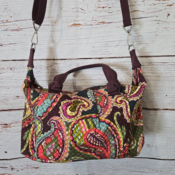 #207 Vera Bradley Hadley Satchel in Heirloom Paisley – NWT – Retired Pattern - Picture 3 of 5